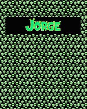 Paperback 120 Page Handwriting Practice Book with Green Alien Cover Jorge: Primary Grades Handwriting Book