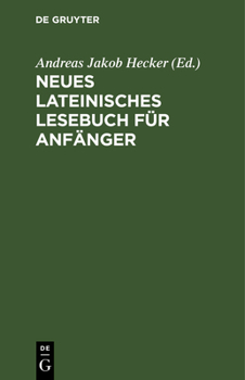 Hardcover Neues Lateinisches Lesebuch Für Anfänger [German] Book