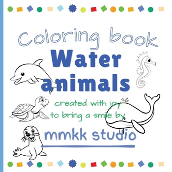 Paperback Water animals Coloring book