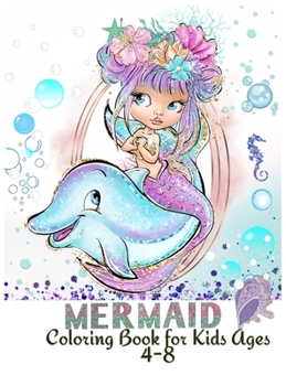 Hardcover Mermaid Coloring Book for Kids Ages 4-8: 64 Great & Unique Mermaids for Girls Sparkle Activity Book with Unique Coloring Pages for Kids Book