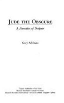 Hardcover Jude the Obscure: A Paradise of Despair Book