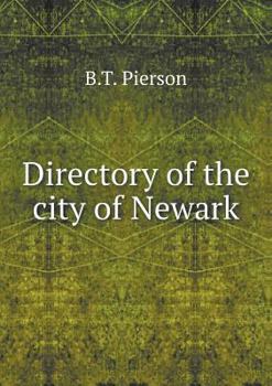 Paperback Directory of the city of Newark Book