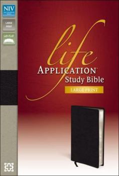 Bonded Leather Life Application Study Bible-NIV-Large Print [Large Print] Book