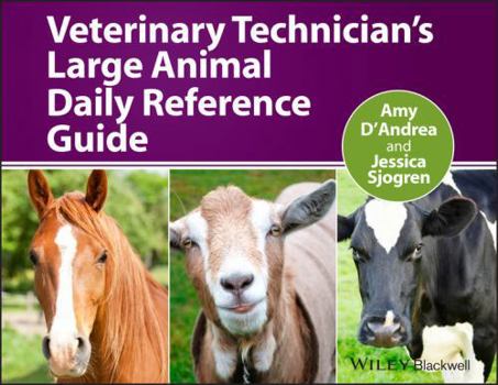 Paperback Veterinary Technician's Large Animal Daily Reference Guide Book