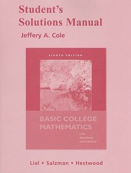 Paperback Student's Solutions Manual for Basic College Mathematics Book