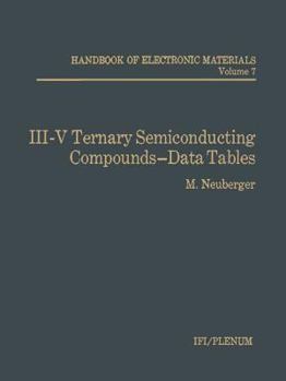 Paperback III-V Ternary Semiconducting Compounds-Data Tables Book