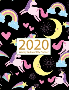 Paperback Unicorn 2020 Planner Weekly and Monthly: Jan 1, 2020 to Dec 31, 2020: Weekly & Monthly Planner + Calendar Views - Inspirational Quotes and Watercolor Book