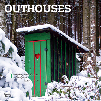 Outhouses 2022 12 x 12 Inch Monthly Square Wall Calendar, Toilette Latrine Bog Humor