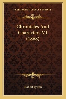 Paperback Chronicles And Characters V1 (1868) Book