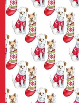 Paperback Composition Notebook: Christmas Cat and Dogs Design Composition Notebook 8.5 X 11: 151 Pages: Student, Teacher, Home, Office, School, Homesc Book