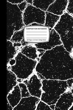 Paperback Black Marble Composition Notebook: 120 Pages 6 x 9 inch Beautiful College Ruled Note Book for Students Book