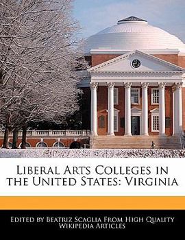 Paperback Liberal Arts Colleges in the United States: Virginia Book