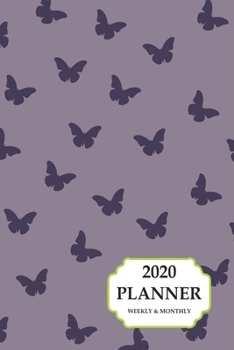 2020 Planner Weekly And Monthly: 2020 Planner Butterfly Design