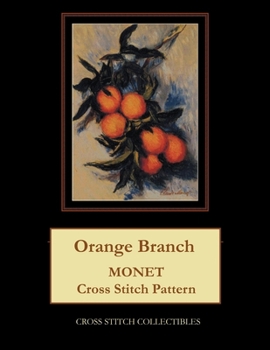 Orange Branch: Monet Cross Stitch Pattern