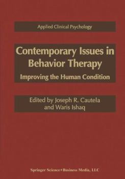 Paperback Contemporary Issues in Behavior Therapy: Improving the Human Condition Book