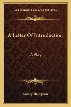 Paperback A Letter Of Introduction: A Play Book