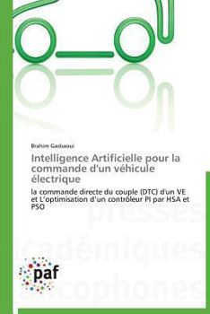 Paperback Intelligence Artificielle Pour La Commande d'Un Véhicule Électrique [French] Book