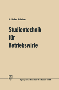 Paperback Studientechnik für Betriebswirte [German] Book