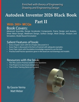 Paperback Autodesk Inventor 2026 Black Book Part II Book