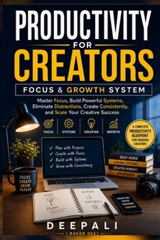 Paperback Productivity for Creators: Focus & Growth System: Master Focus, Build Powerful Systems, Eliminate Distractions, Create Consistently, and Scale Your Cr Book