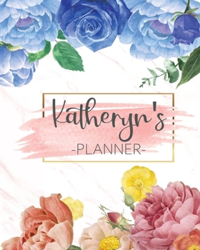 Katheryn's Planner: Monthly Planner 3 Years January - December 2020-2022 | Monthly View | Calendar Views Floral Cover - Sunday start