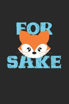 Paperback For sake: 6x9 Fox - lined - ruled paper - notebook - notes Book