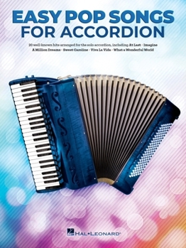 Paperback Easy Pop Songs for Accordion Book