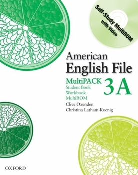 Paperback American English File Level 3 Student and Workbook Multipack a Book