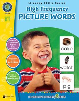 Paperback High-Frequency Picture Words, Grades K-1 [With 6 Overhead Transparencies] Book