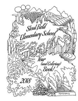 Paperback Stout Field Elementary School Year (and Coloring) Book 2018 Book