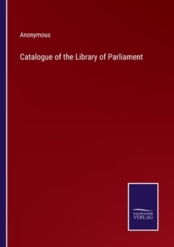 Paperback Catalogue of the Library of Parliament Book