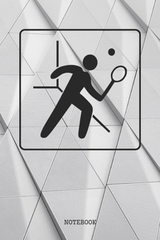 Paperback Notebook: Funny Squash Game Sport Racket Planner / Organizer / Lined Notebook (6" x 9") Book