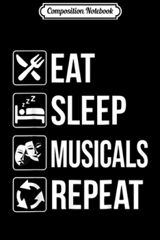 Composition Notebook: Broadway Musicals Gift Journal/Notebook Blank Lined Ruled 6x9 100 Pages