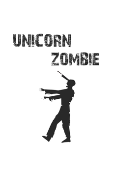 Unicorn Zombie: Notizbuch, Notizheft, Notizblock | Geschenk-Idee für Halloween Fans | Karo | A5 | 120 Seiten