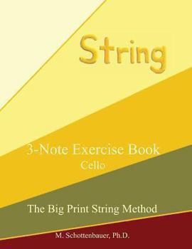 Paperback 3-Note Exercise Book: Cello Book