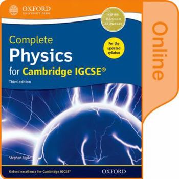 Printed Access Code Complete Physics for Cambridge Igcserg Online Student Book (Third Edition) Book