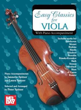 Paperback Easy Classics for Viola: With Piano Accompaniment Book