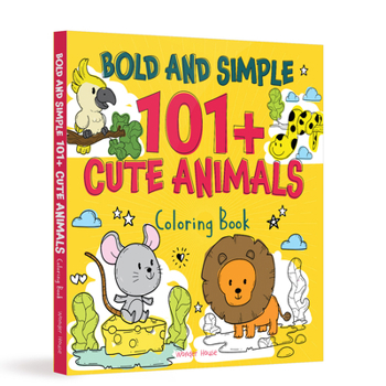 Paperback Bold and Simple 101+ Cute Animals Coloring Book