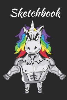 Sketch book: Cute Unicorn Kawaii Sketchbook for Girls Blank Paper for Drawing, Doodling or Learning to Draw, Sketch Books For Kids [120 pages | dotted paper | 6 x 9 inch | Soft Cover]