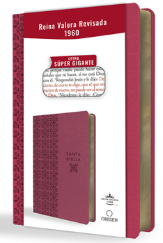 Paperback Biblia Reina Valera Revisada 1960 Letra Súper Gigante, Símil Piel Fucsia Rosada / Spanish Bible Rvr 1960 Super Giant Print, Fuchsia Pink Leathersoft [Spanish] Book