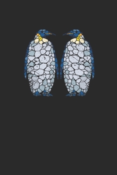 Penguin Mosaic: Blank Lined Notebook (6" x 9" - 120 pages) ~ Animal Mosaic Themed Notebook for Daily Journal, Diary, Gift