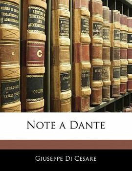 Paperback Note a Dante [Italian] Book