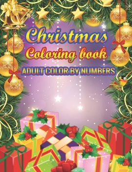 Paperback Christmas Coloring Book Adult Color By Numbers: a beautiful colouring book with Christmas designs on a black background, for gloriously vivid colours Book