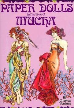 Paperback Paper Dolls in the Style of Mucha Book