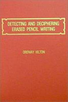 Hardcover Detecting & Deciphering Erased Book