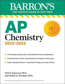 Paperback AP Chemistry: With 3 Practice Tests Book