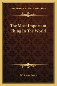 Paperback The Most Important Thing In The World Book