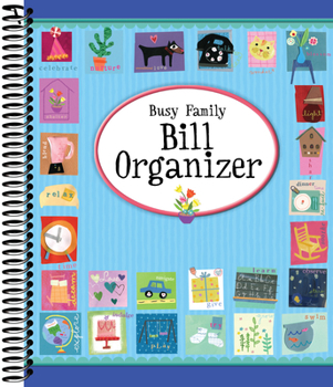 Spiral-bound Busy Family Bill Organizer Book