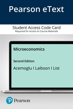 Printed Access Code Microeconomics Book