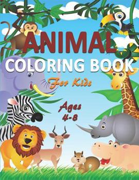Paperback Animal Coloring Book for Kids Ages 4-8 Book